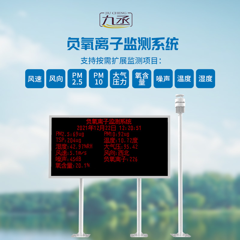 空氣負氧離子監測站可以幫助改善景區環境質量